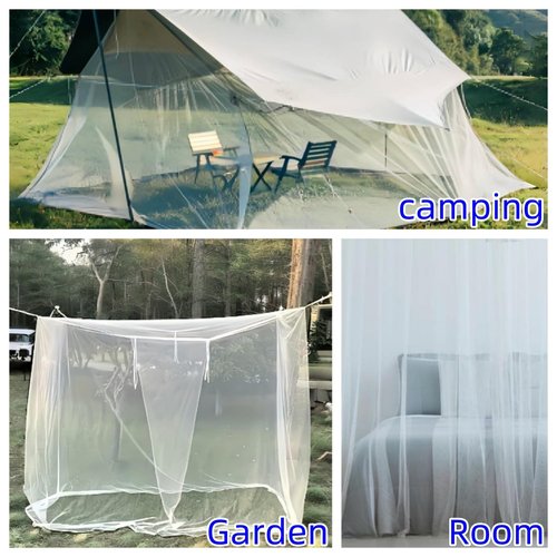 PARFINER Mosquito Net for Patio Bed Tent King Size Portable Mosquito Netting (79 * 79 * 79 Inch Classic)