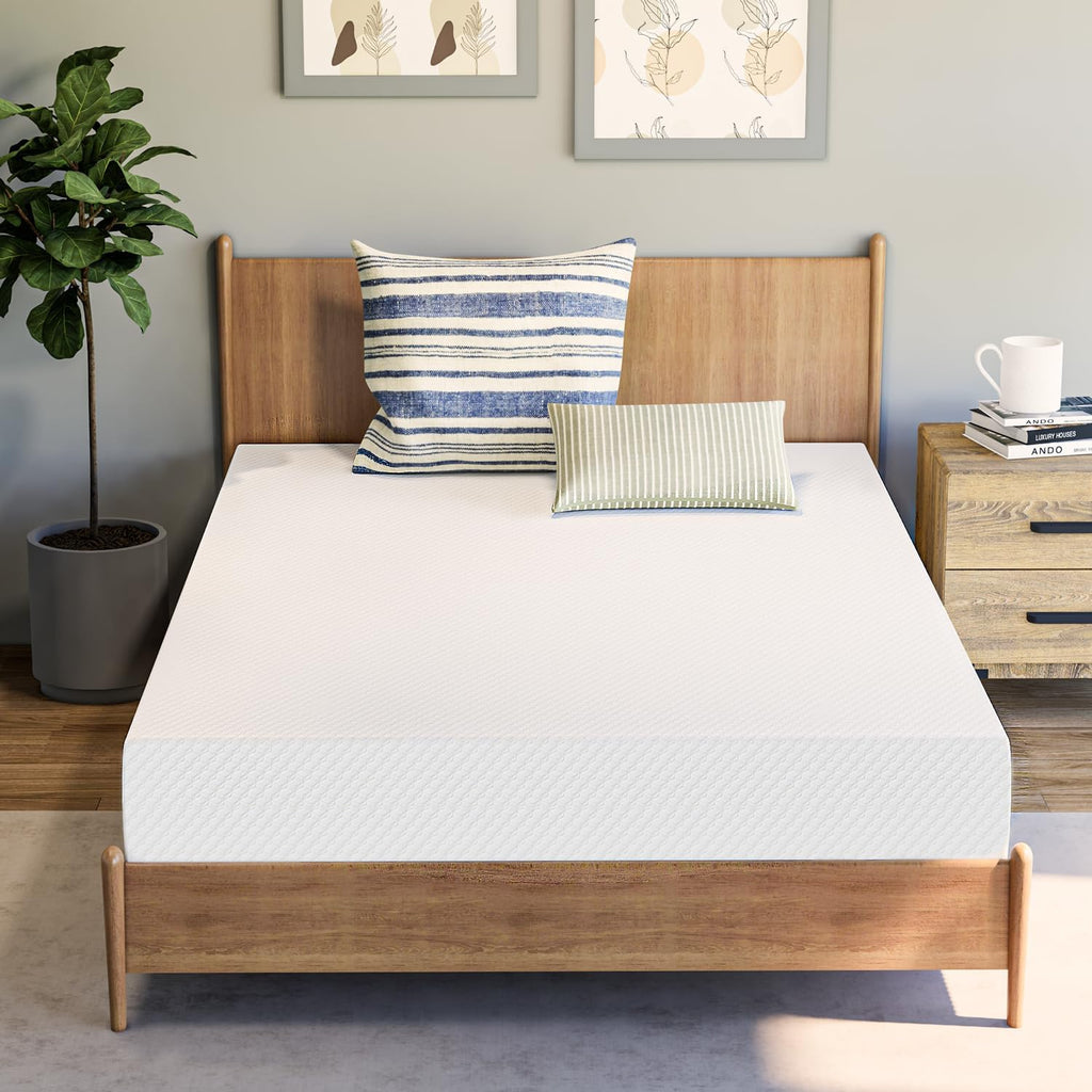 Neo Sleep Twin XL Cooling Gel Memory Foam Mattress - Medium-Firm Pressure Relief | CertiPUR-US Certified (8 Inch)