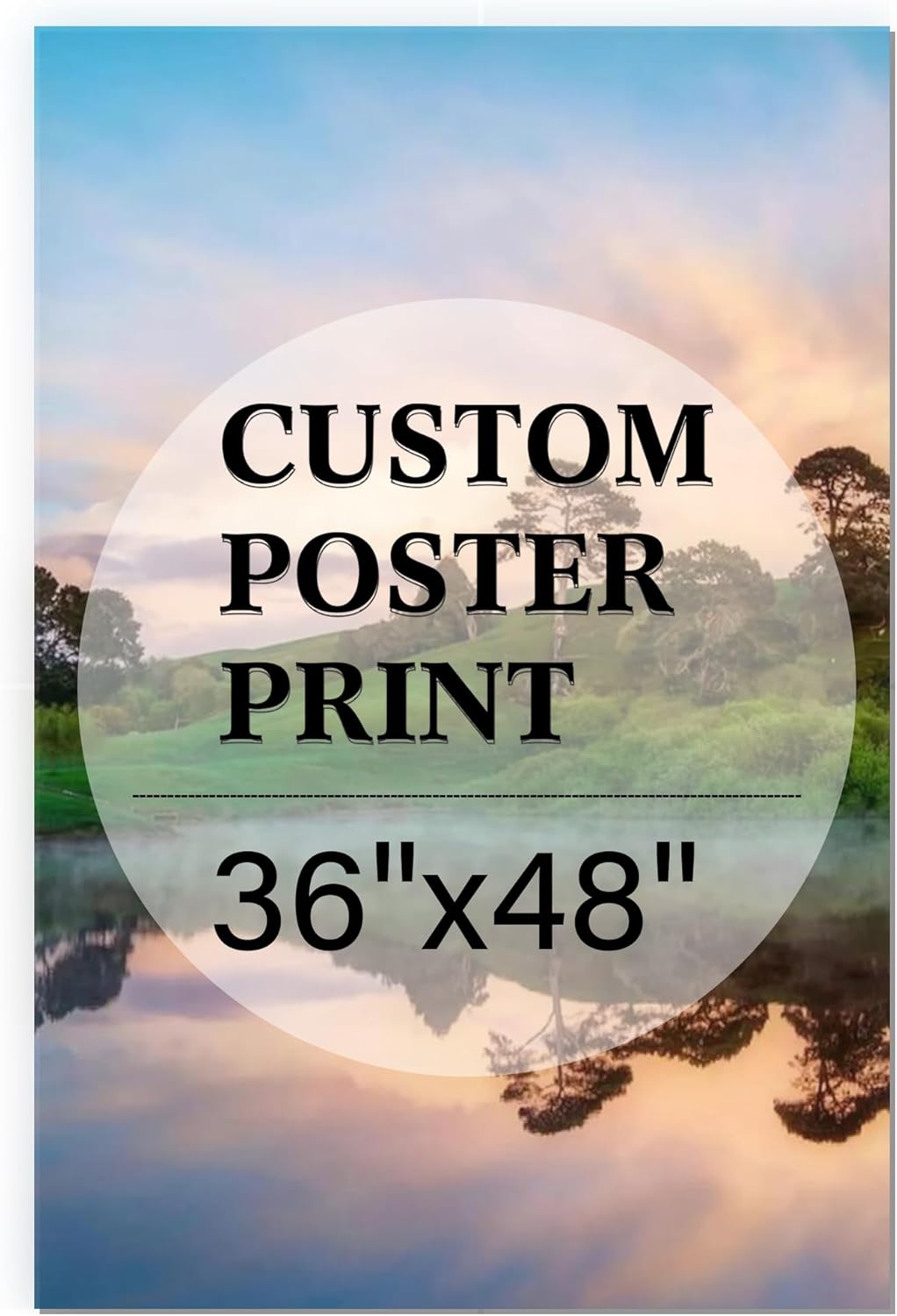 Unframed Custom Poster Print by [Brand Name] - Upload Your Images | 36" L x 48" W