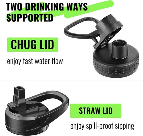 EALGRO 64 oz Glass Water Bottle With Straw and Handle, Half Gallon Sports Motivational Water Jug Flask with Silicone Sleeve, Large Water Cup with Time Marker for Travel, Gym, Dark Purple