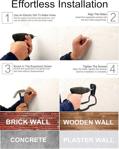 GS Alderaul Garden Power Tool Hanger - String Trimmer Wall Mount & Storage Hook for Garage