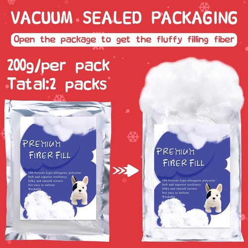 BUTUZE Polyester Fiber - Artificial Snow Cloud Decor for Room Ceiling | 400g/14oz Polyfill Stuffing