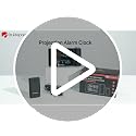 Projection Alarm Clock with Indoor Outdoor Temperature and Humidity Monitor