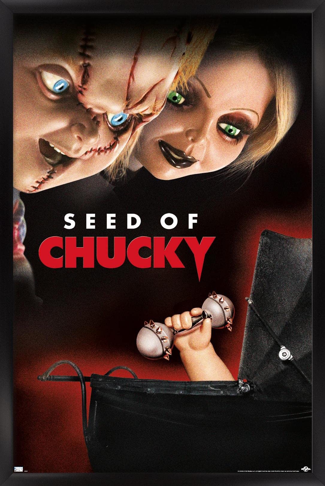 Trends International Child's Play: Seed of Chucky - One Sheet Wall Poster, 22.375" x 34", Black Framed Version