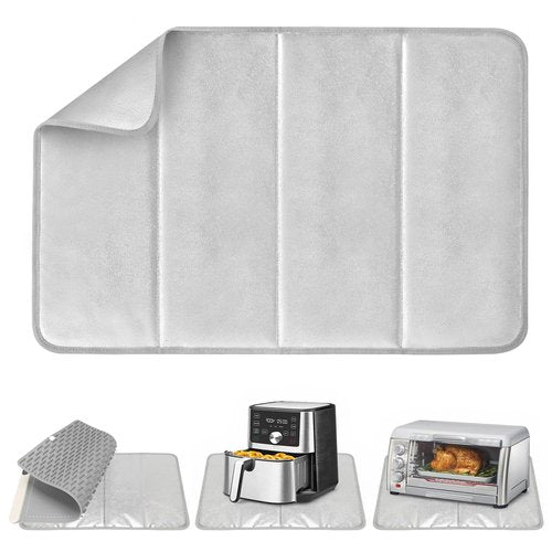 FYY Heat-Resistant Mat for Food Warming Mats - 23×15.4 inch Tables Protected, Up to 50% Temperature Block, Foldable and Space-Saving, Waterproof, Oil-Resistant (Not Include Food Warming Mat)