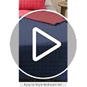 Twin Size Kids Quilt Set - Red & Blue Microfiber Bedding with Pillow Sham - Ayer Red Variation