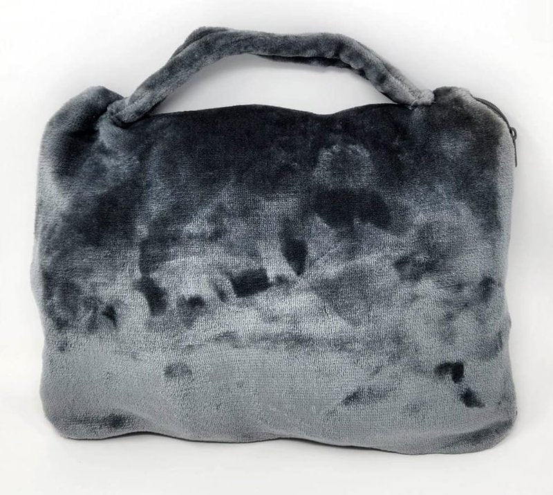 Caroline's Treasures MLM1022TBLT Black Standard Poodle Soft Travel Blanket with Bag Airplane Blanket, Indoor Outdoor Camping Blanket for Traveling, Picnics, Beach Trips, Concerts