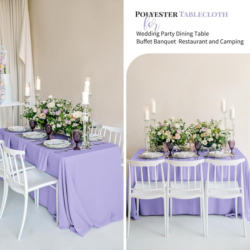 12 Pack Polyester Tablecloth Rectangle Tablecloth 60 x 102 Inch Burgundy Tablecloth for 6 Ft Rectangle Tables, Washable Fabric Table Covers Polyester Table Clothes for Wedding Parties Banque