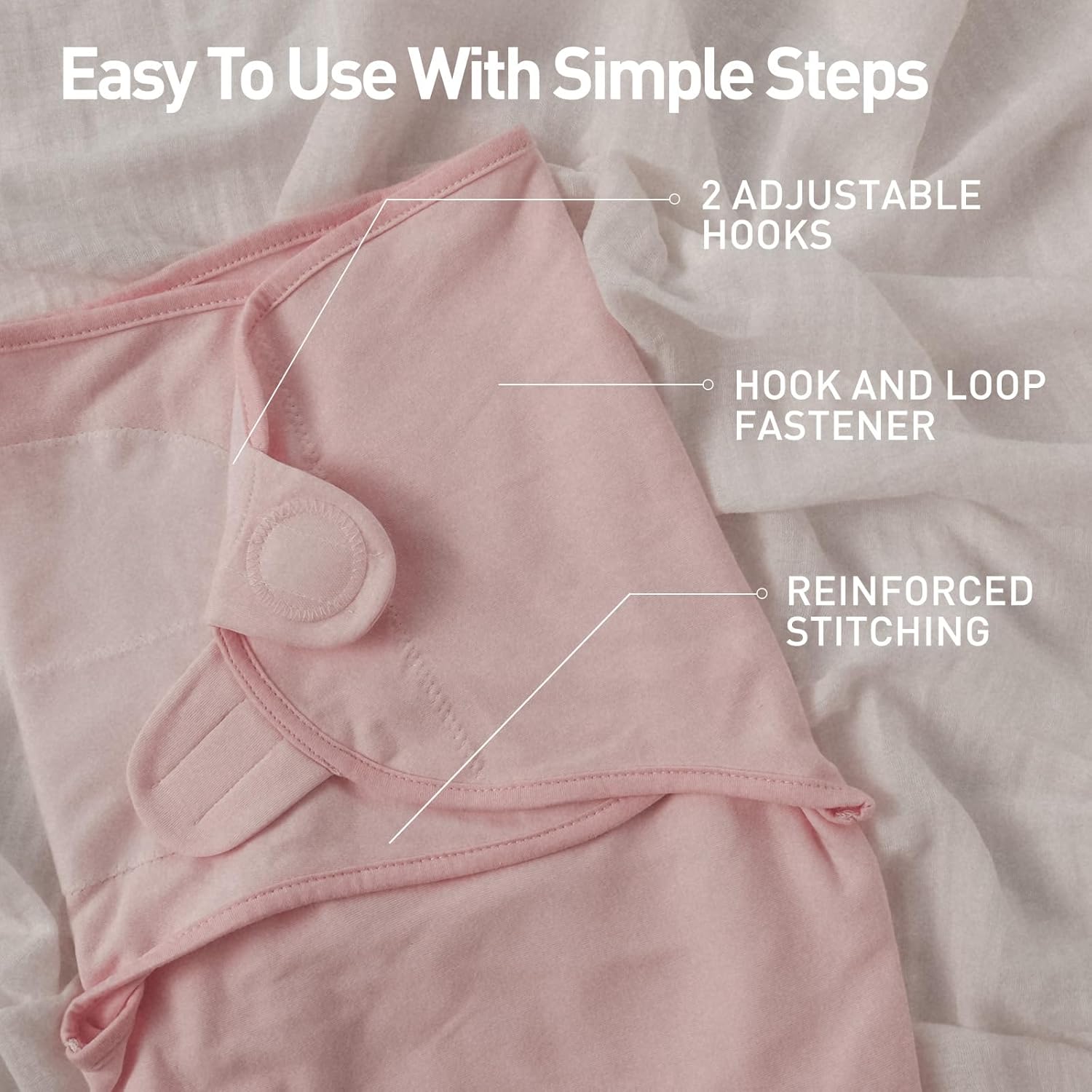 Skiennix Organic Baby Swaddle Sleep Sacks - 100% Cotton, Soft & Snug 2-Pack for Newborns 0-3 Months