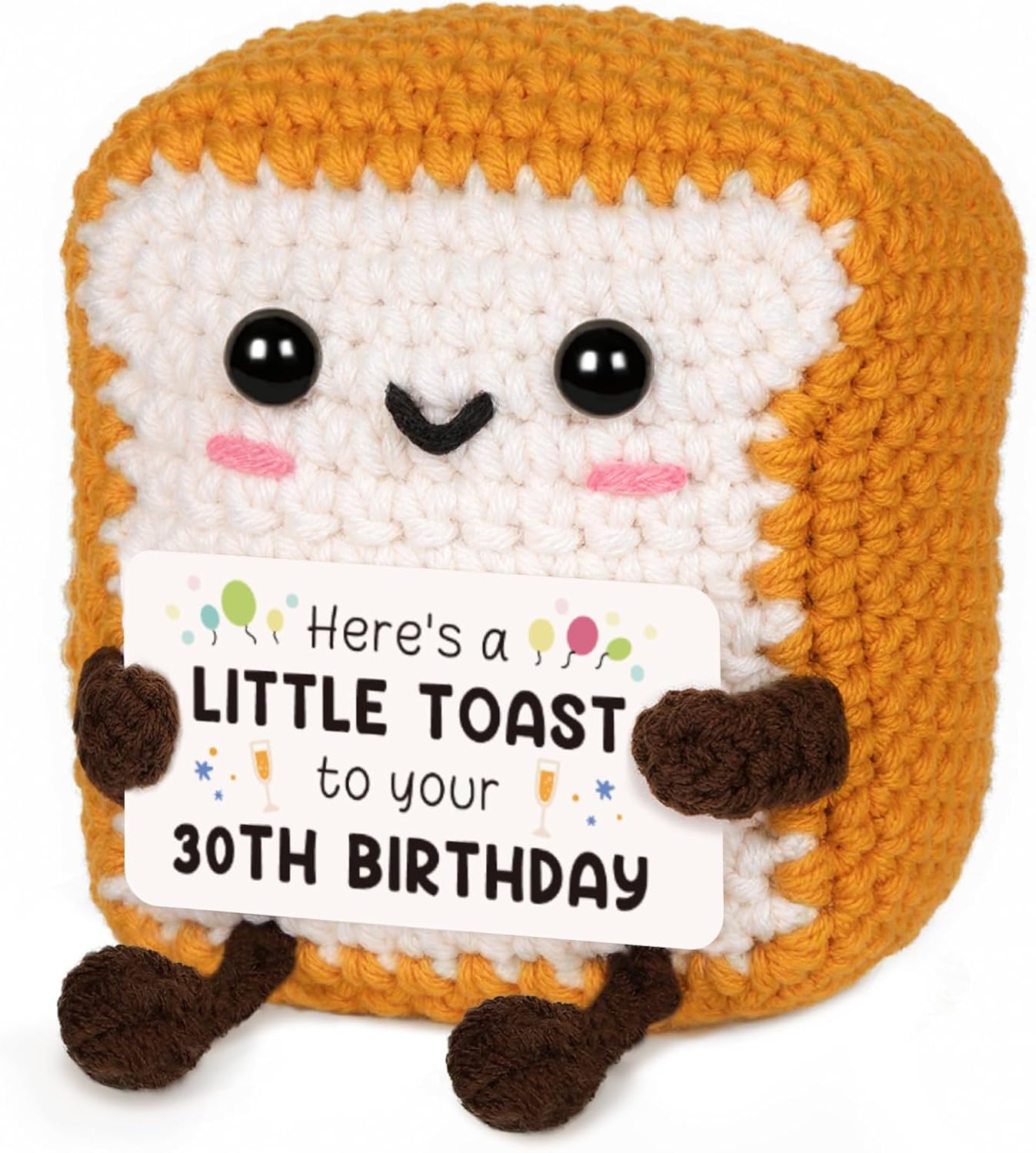 Regine Switzerland Handmade Crochet Toast - Unique 30th Birthday Gift for Him/Her | Perfect for Celebrations