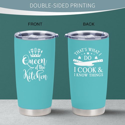 Louasedh Cooking Gifts for Women, Gifts for People Who Like to Cook, Chefs Christmas Gift for Women Cooking Lovers, Cooking Gift for Mom, Funny Chef 20 Oz Tumbler Woman