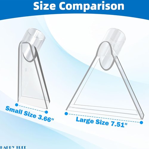 Happy Tree Universal Shop Vac Attachment - Clear Head for Upholstery & Carpet Cleaning | 7.5" & 3.5" Adapters