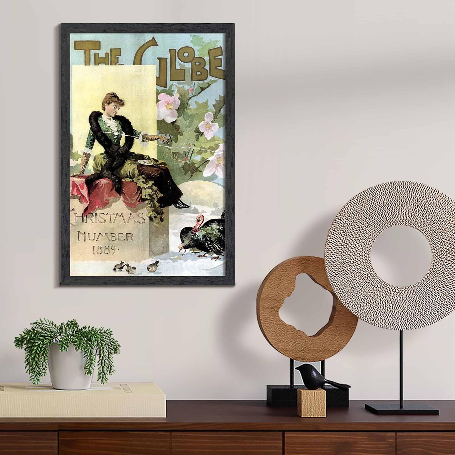 Upsimples 11x17 Picture Frame - Stylish Black Wall Gallery Frame with Engineered Wood | 1 Pack