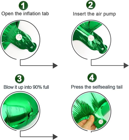 Green Number Balloons by [Brand Name] - 40 Inch 0 Number Balloons for Birthday & St. Patrick's Day Celebrations
