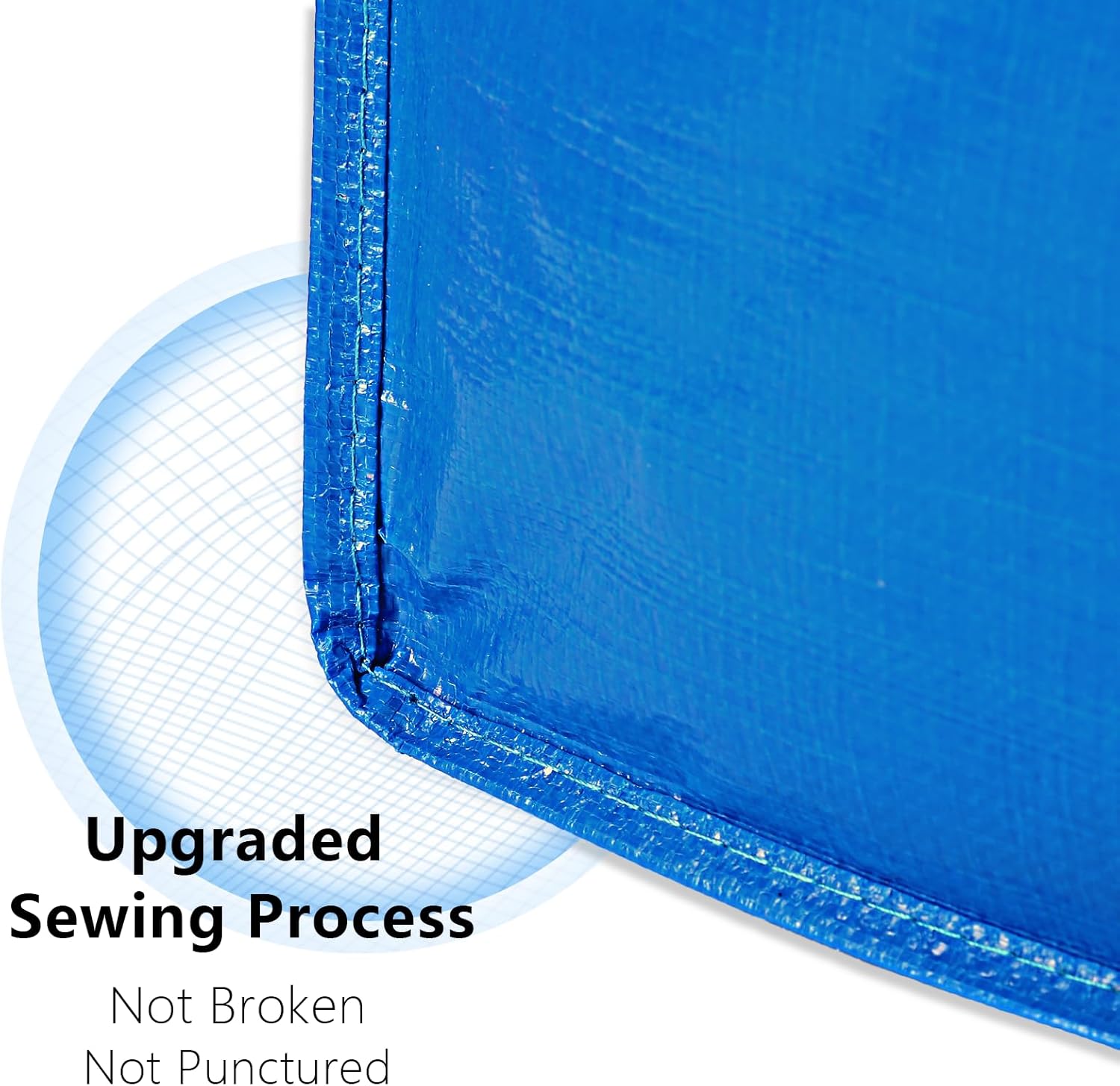 Skiennix Heavy Duty Extra Large Moving Bags - Strong Handles & Backpack Straps - Blue Storage Solution