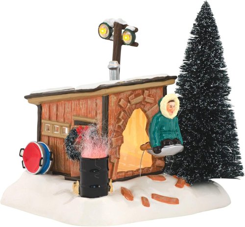 Department 56 Lighted Griswold Sled Shack Figurine - Christmas Vacation Collectible 4042408