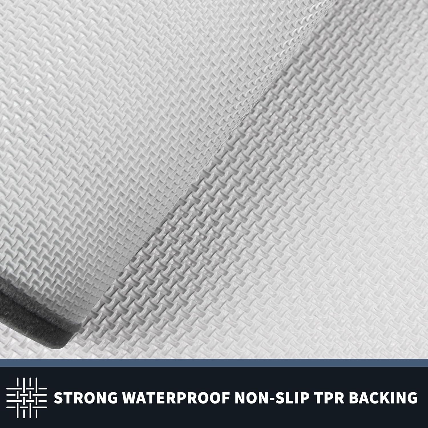 PURRUGS Dirt Trapping Door Mat - Non-Slip, Machine Washable, Super Absorbent | 20" x 32", Light Grey & Dark Grey
