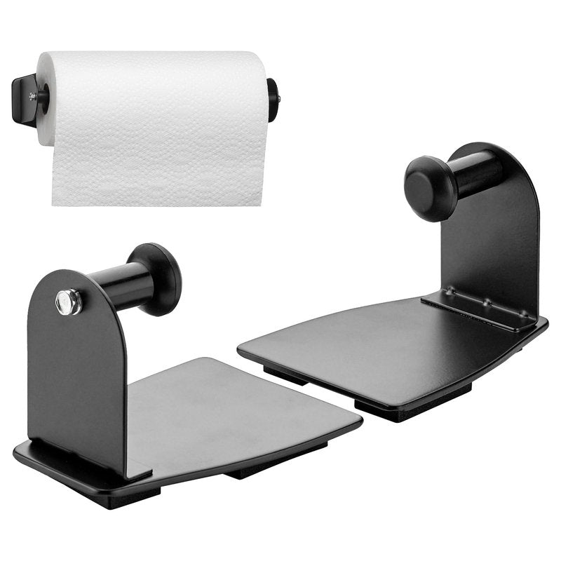 Sterline Magnetic Paper Towel Holder - 2-Piece Adjustable Heavy Duty Steel Shop Towel Holder for Toolbox, Refrigerator, & Grill - Wall Mount Organizer for Garage, RV Essentials, Kitchen, & Workshop