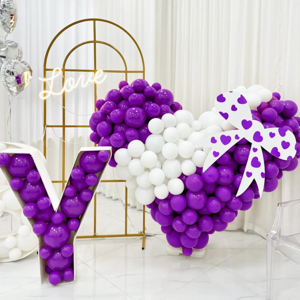 Purple Balloons 100 Pack - 12 Inch Thick Matte Latex Balloons for Halloween & Birthday Parties