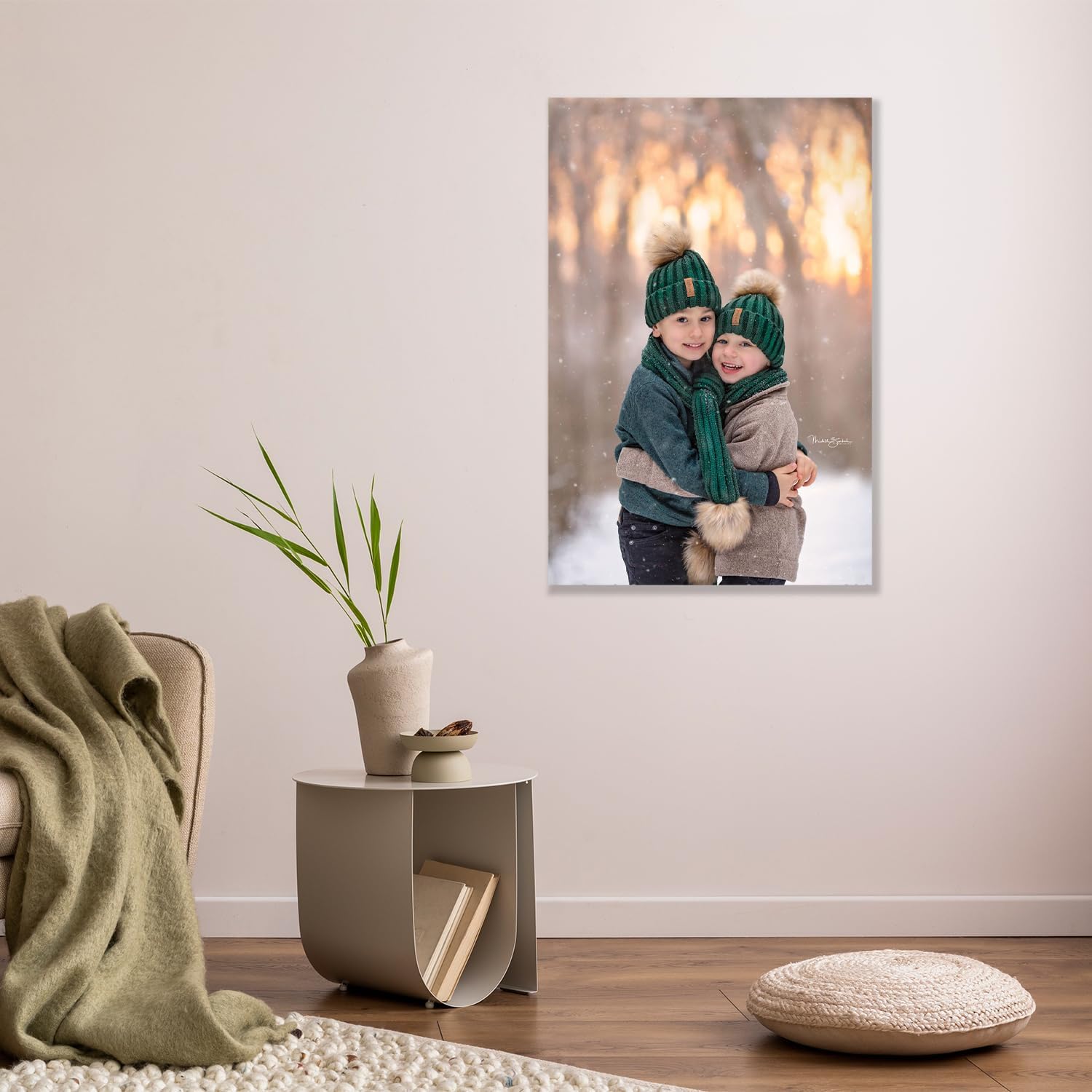ZXDZSM Custom Canvas Poster - Personalized Photo Wall Art Print | Unframed 8" x 10" Size