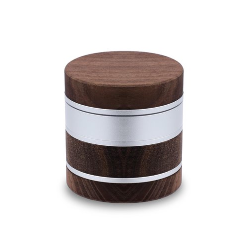 Silver Wooden Spice Grinder 2.5"