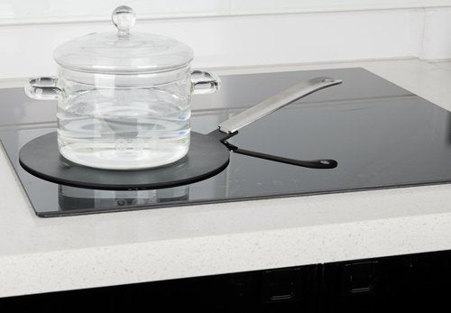 CozyKit 5.5inch Heat Diffuser Stainless Steel Induction Adapter Plate Removable Handle Coffee Milk Cookware Induction Hob Heat Cooking Diffuser for Electric Stove