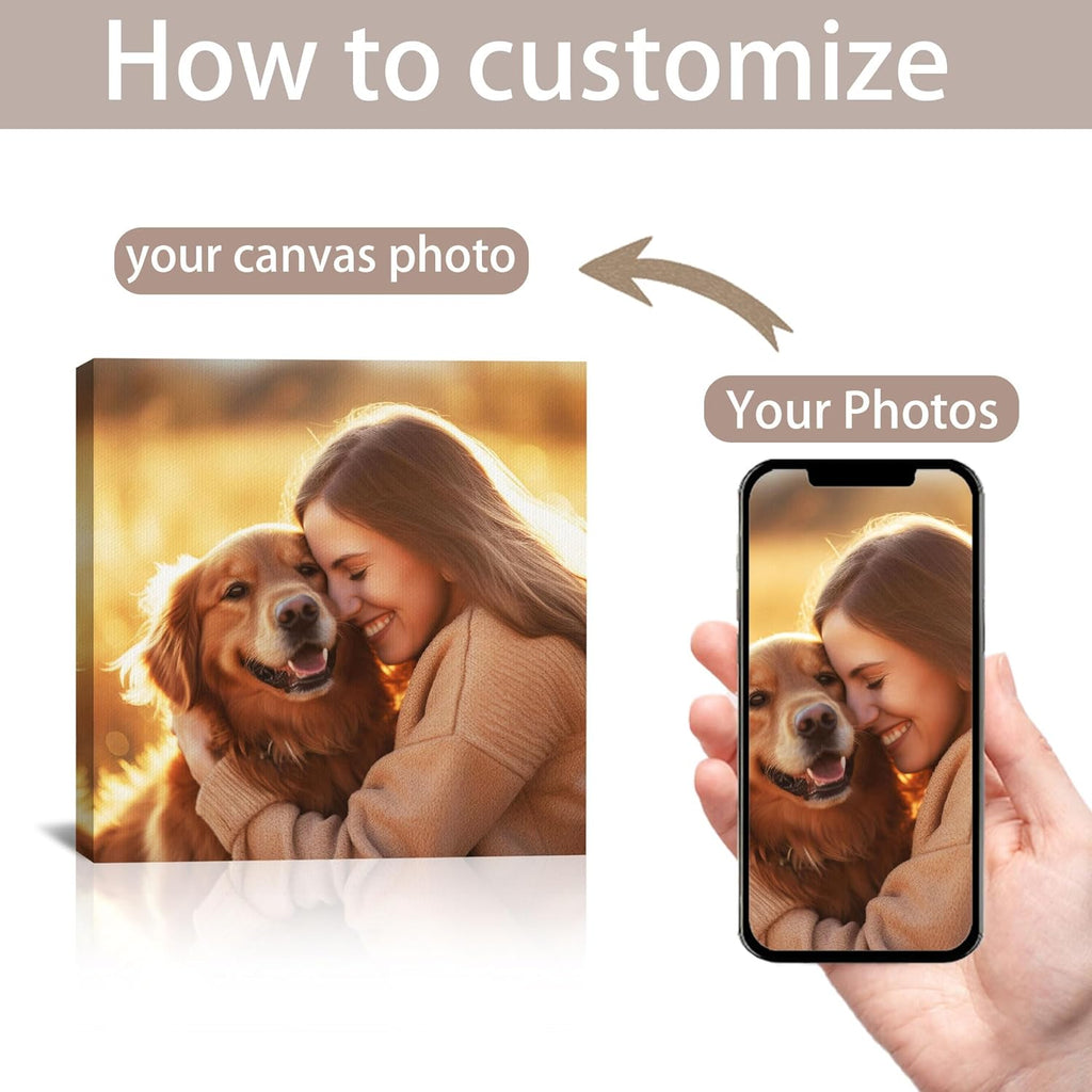 SPECPIX Custom Canvas Prints - Personalized Wall Art for Family, Pets & More | 12x12 Size
