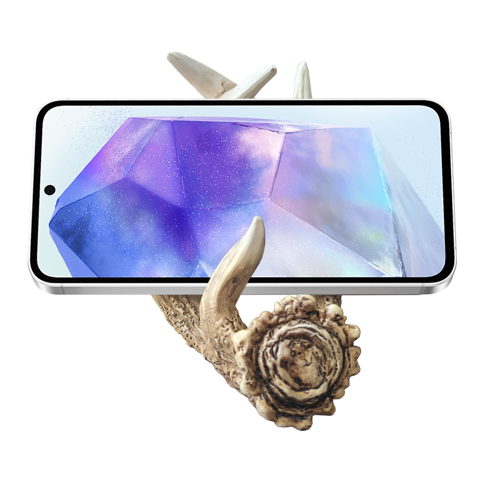 Deer Antler Western Coasters Set of 6 - Rustic Cabin & Hunting Decor, Handmade Resin Coaster with Anti-Scratch Bottom for Coffee Table, Deer Decor for Home