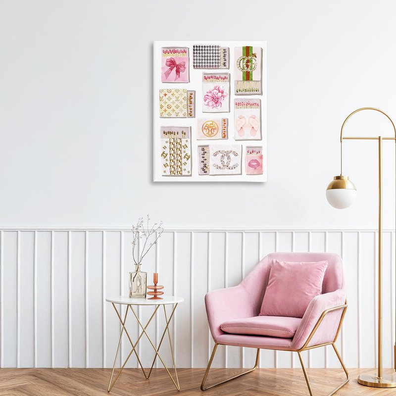 Stupell Industries 'Glam Girl Matchboxes', Canvas Art, 16 x 20 Inches, Easy to Hang and Sturdy, Made in USA, by Ziwei Li
