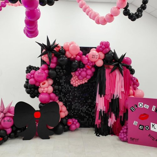 Awenztech Hot Pink Balloon Arch Kit - 120 Pcs of Latex Balloons in Various Sizes for Party Decor