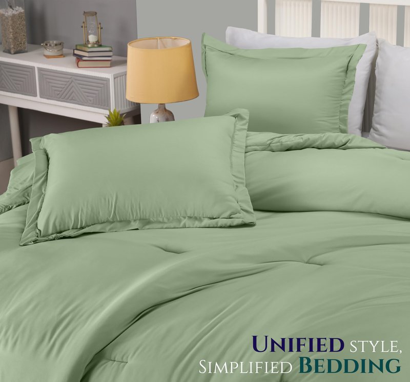 Queen Comforter Set 3 Piece Sage Green by Utopia Bedding, Comforters Queen Size, Bedding Comforters Sets, Down Alternative Soft Bed Set, 1 Comforter (88 x 88 inches) 2 Pillow Shams (20 x 26 inches)