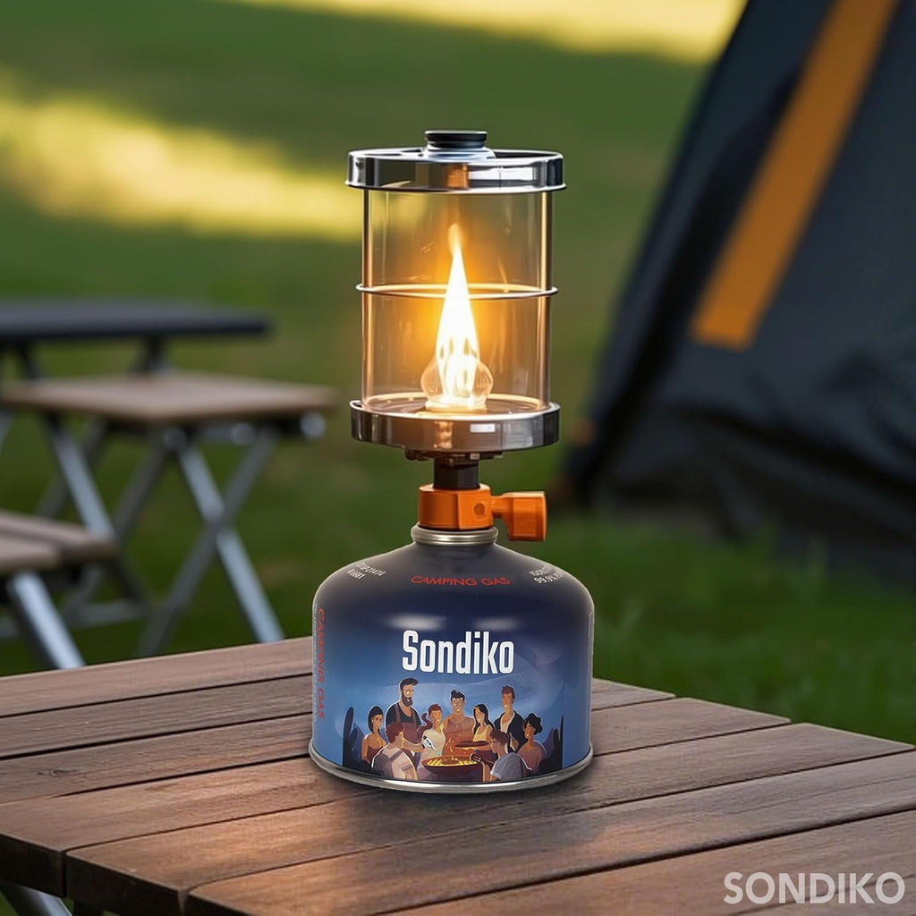 Sondiko Iso Butane Fuel Canister - 100g Pack of 2 | High-Efficiency Fuel for Camping & Outdoor Use