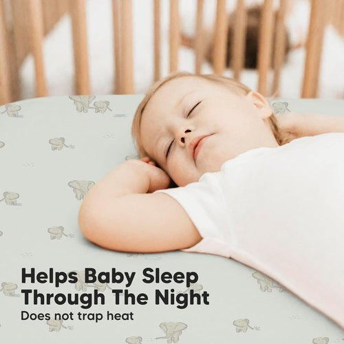 KeaBabies Baby Crib Sheets - Soft & Cozy Viscose Bamboo Fitted Toddler Bed Sheets | 2-Pack, 52x28, Neutral