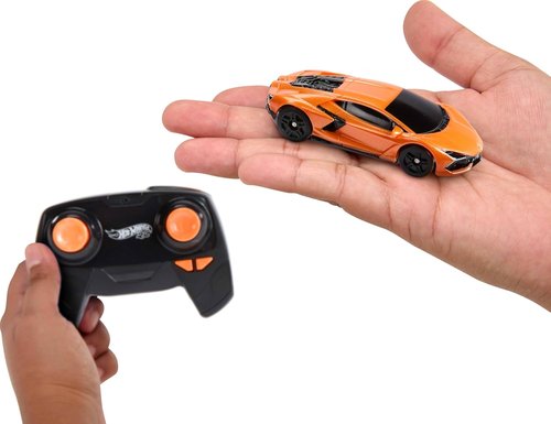 Hot Wheels | Remote-Control Lamborghini Revuelto RC Toy Car - 1:64 Scale, USB Rechargeable, Turbo Boost for Races & Stunts