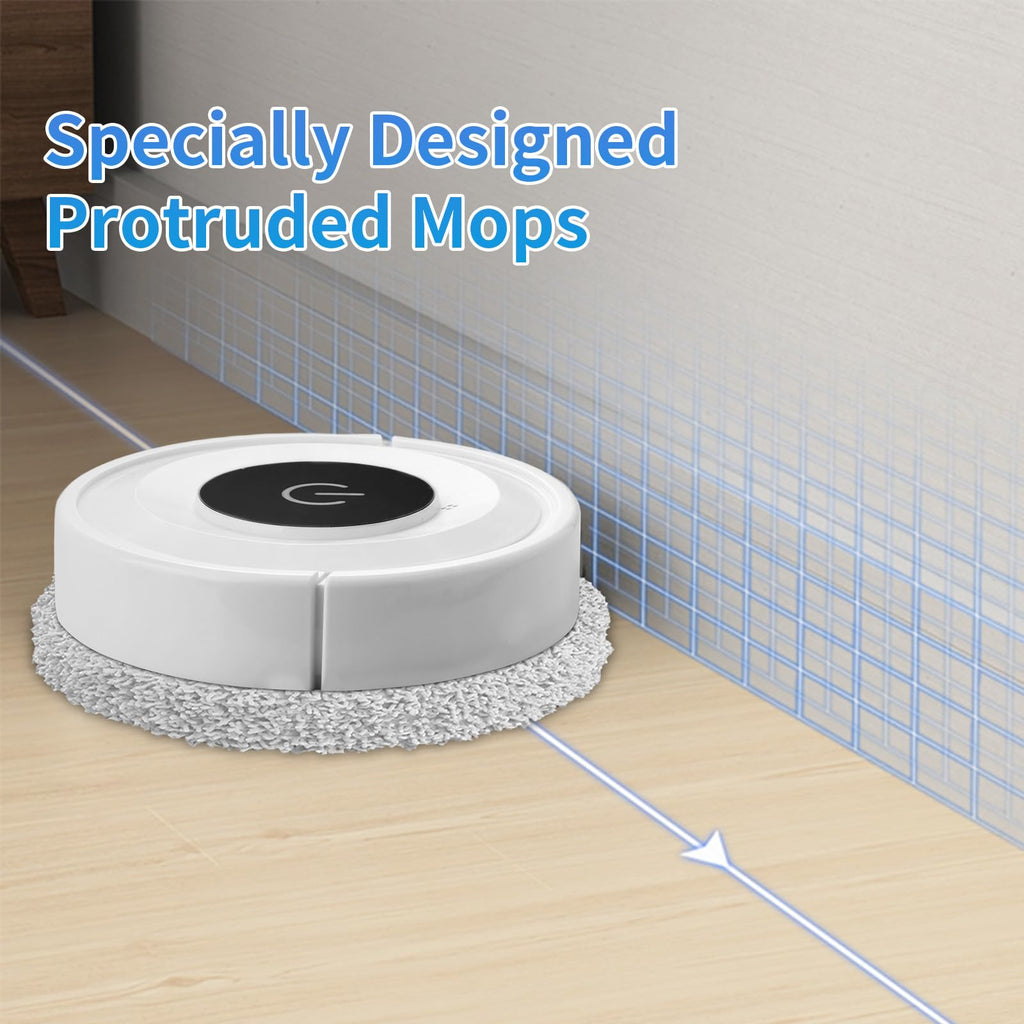 Robot mop, 2-in-1 Robot for Mopping and Sweeping, Advanced Obstacle Avoidance Technology, Ultra-Thin Design Robot mop, Suitable for pet Hair, Hard Floors, and Carpets