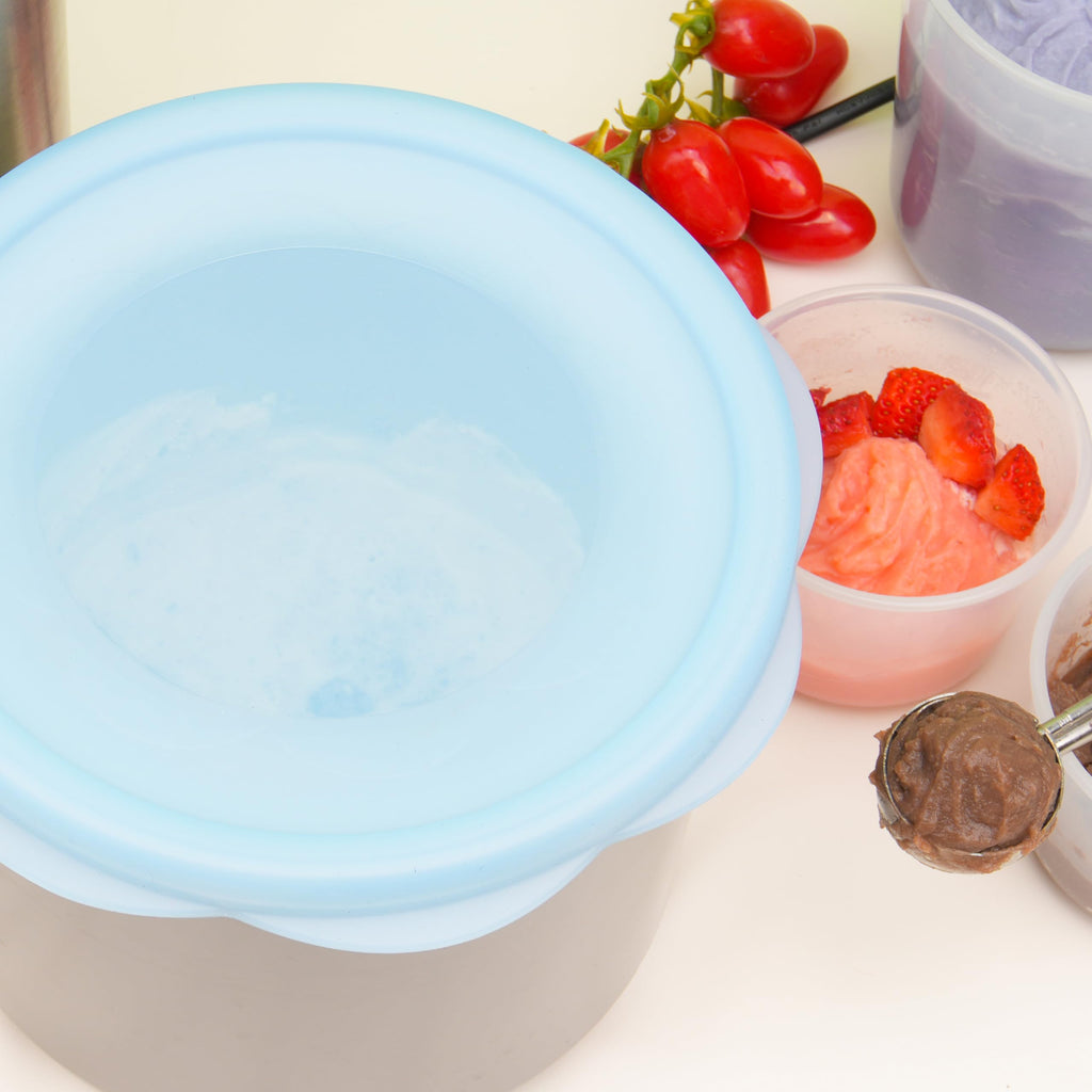 KIICII Silicone Lids for Cuisinart 2-Quart Freezer Bowl, 2 Pack Reusable Covers for Cuisinart lce Cream Maker, Dishwasher, Microwave & Freezer Safe, Kitchen Accessory