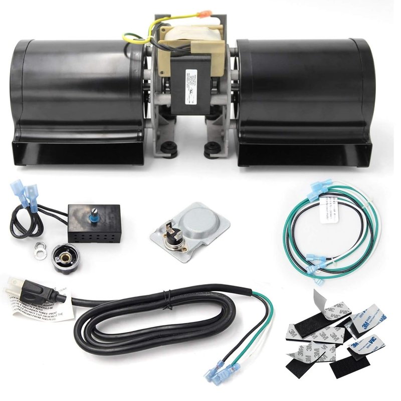 Hongso GFK-160 Fireplace Blower Fan Unit for Heat N Glo GFK-160A, Hearth and Home, Quadra Fire, GTI, Fasco, Regency Wood Stove Insert, Royal, Jakel, Nordica, Rotom; Ball Bearings Motor