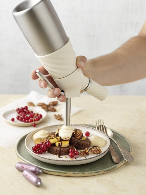 iSi Creative Whip Mini for Whipped Cream, Desserts and Toppings, 1/2 Pint, Ivory