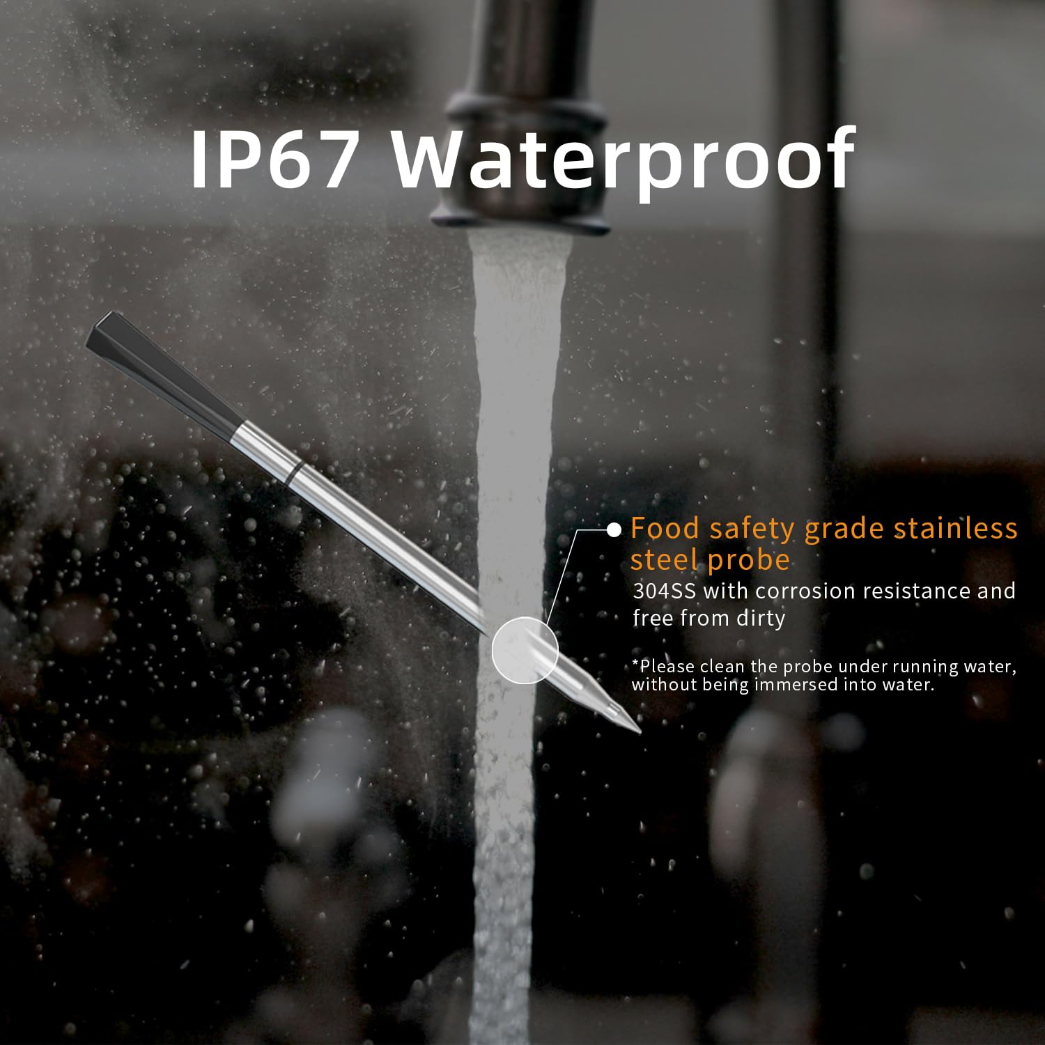 ThermaChef: Smart Wireless Meat Thermometer | Kitchen Cooking Outdoor BBQ Grilling | 820FT Digital Bluetooth Thermometer