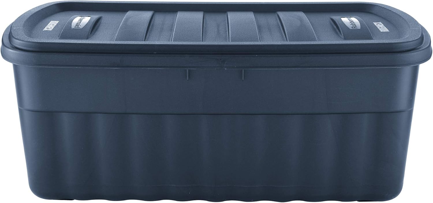 Rubbermaid 50 Gallon Roughneck Storage Tote - Durable, Reusable Plastic Bin for All Your Needs