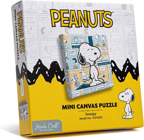 Hands Craft Peanuts Jigsaw Puzzle - Mini Collectible Puzzle Featuring Classic Comic Strip Artwork | 56 Pieces