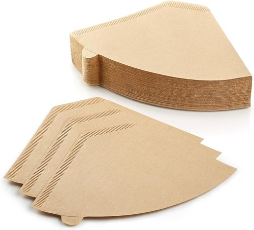 Cuisinart Unbleached Paper Coffee Filters - 100 Count #4 for 8-12 Cup Makers | Ideal for Pour Over & Drip Coffee