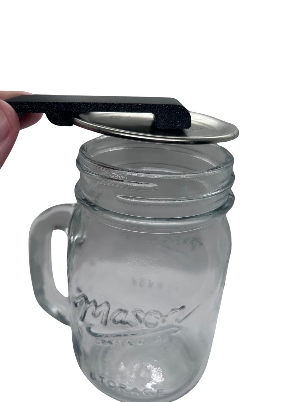 Designz3D Canning and Mason Jar Opener, Easy Release Vacuum Seal for all lids magnetic (Black)