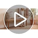 46-Inch Acacia Wood Entryway Bench with Woven Seagrass Seat