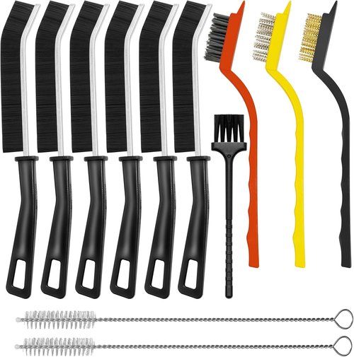 Crevice Cleaning Brush Set - Hard Bristle Grout Scrub & Multifunctional Gap Cleaner | 12PCS for Home Use
