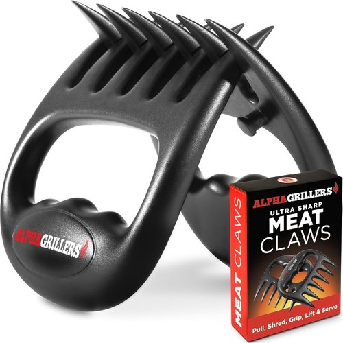 Alpha Grillers Instant Read Meat Thermometer - Perfect for Cooking, Grilling & BBQ | Includes Meat Shredder Claws
