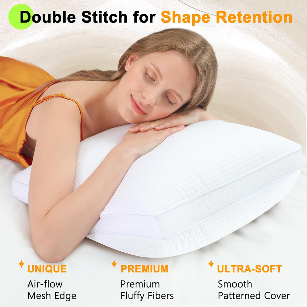 Skiennix 18x18 Pillow Inserts - Set of 2 Down Alternative Decorative Throw Pillows | Machine Washable Cotton Covers