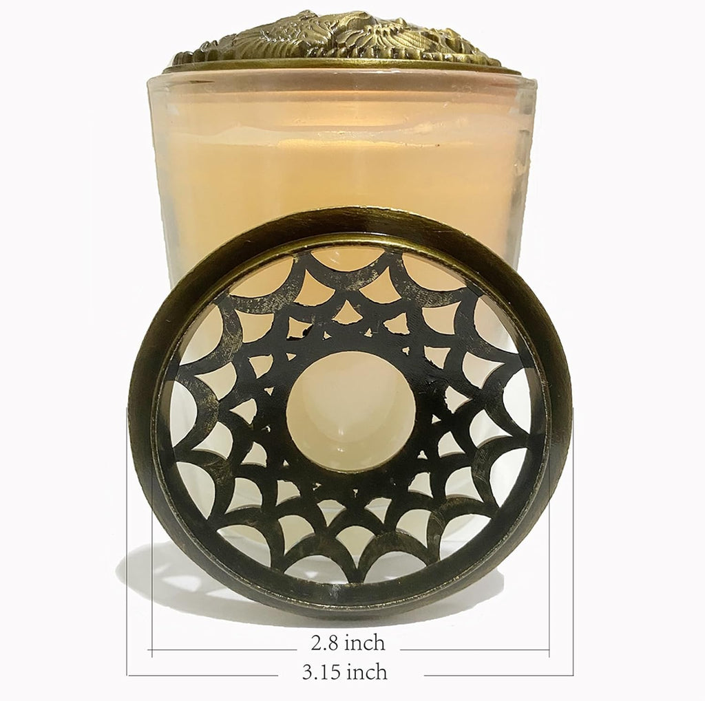 Silver Space Scented Candle Toppers - Elegant Jar Covers to Enhance Aroma & Prevent Touch | Perfect Gift for Women
