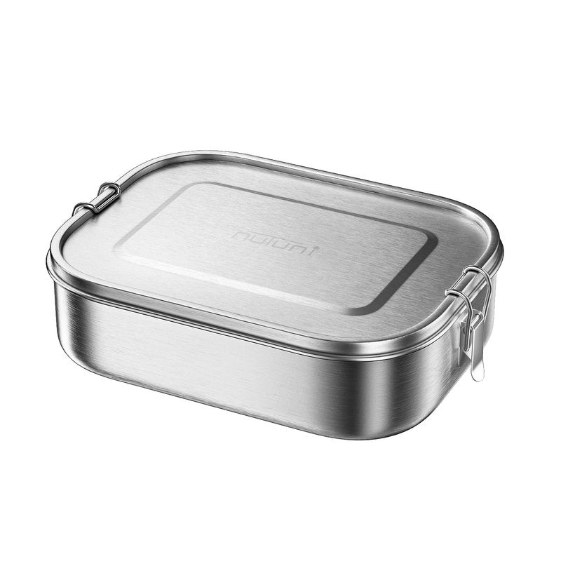 NUTUNI Large Lunch Box for Adults and Kids, 47oz Stainless Steel Food container, 1400ML Leak-Proof Metal Bento Box, Food Storage Contaniers For School, Travel, Work