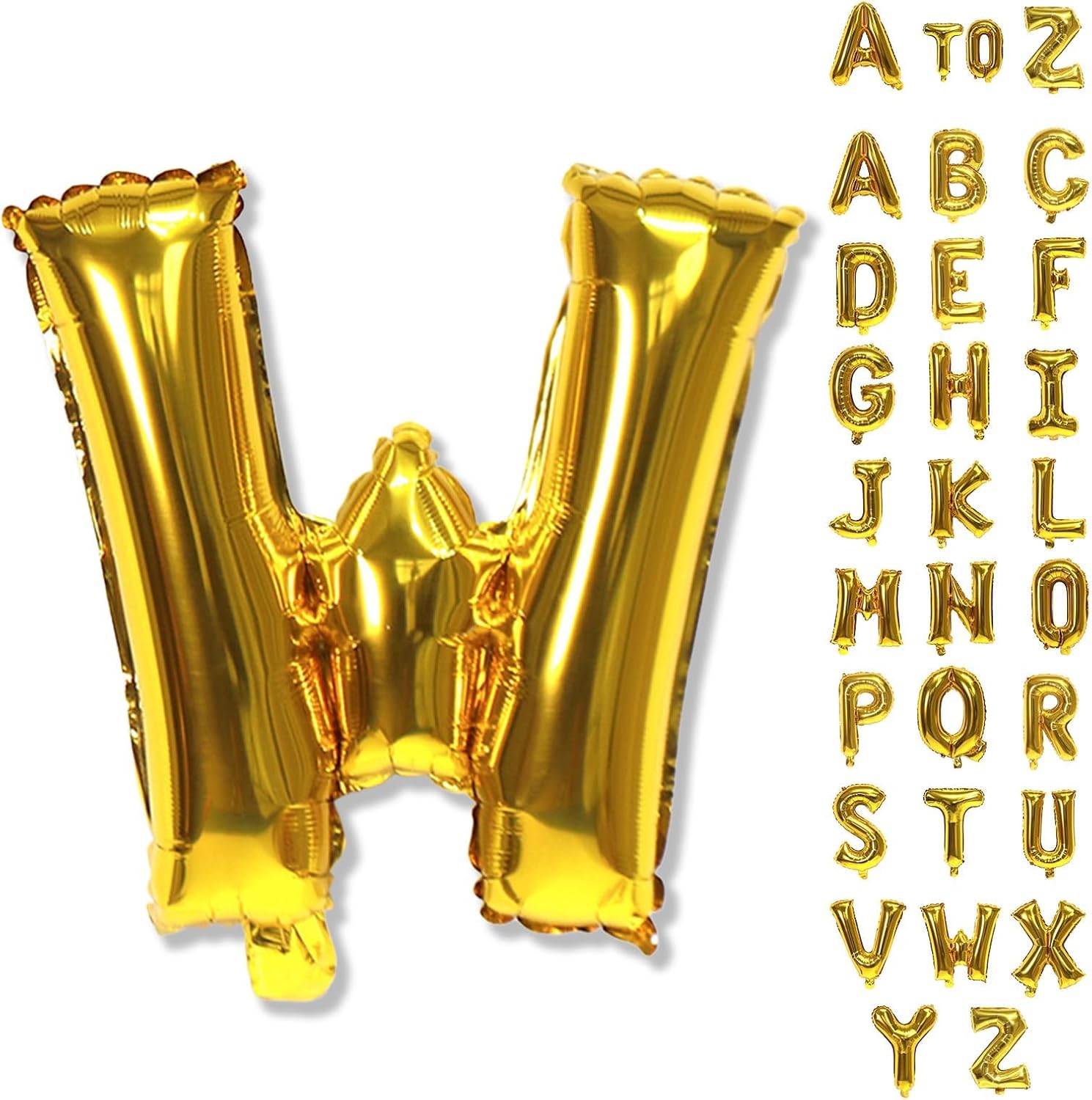 Skiennix 40-Inch Giant Alphabet Balloons - Customizable Gold Letters for Birthday Party Decor